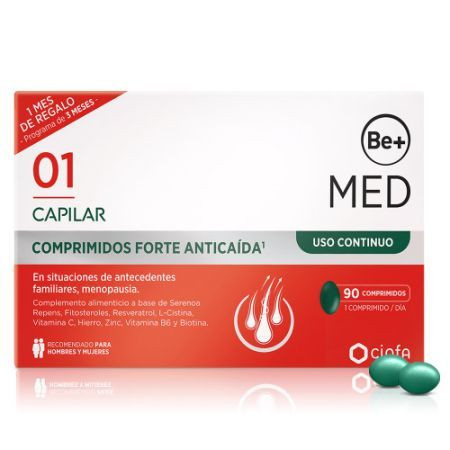 Be+ Capilar Forte Anticaída Uso Continuo 90 Comprimidos