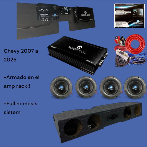 ARMADO EN EL AMP RACK Especial R chevy truck bass package/nemesis