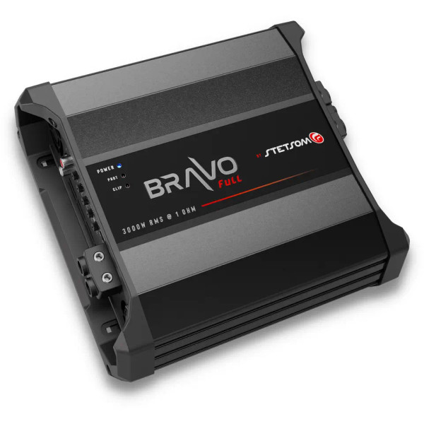 Stetsom BRAVO FULL 3K Amplifier 1 or 2 Ohm Mono 3000W RMS Full Range Car Amp
