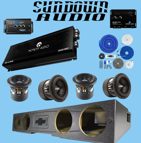 paquete con 4 bosinas  SUNDOWN  !!!!!! especial 2399$