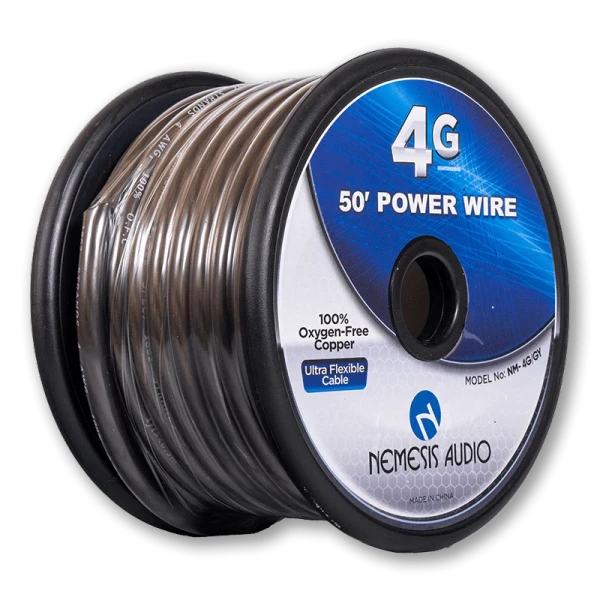 NM-4G/GY 4 Gauge OFC Power Wire Gray 50 ft