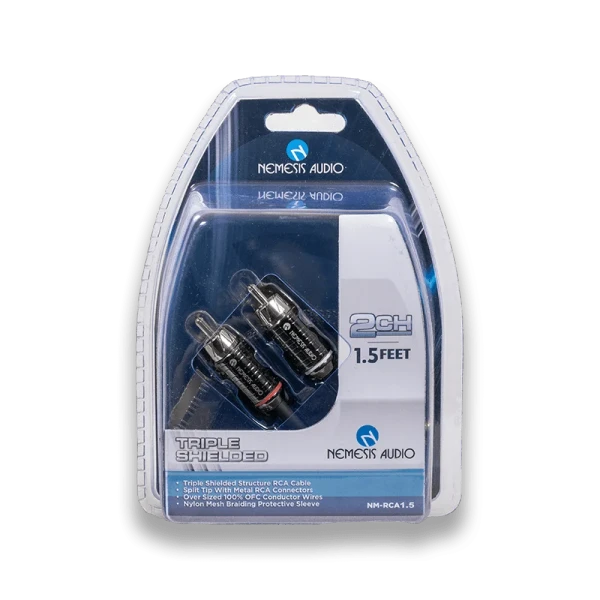 NM-RCA1.5 – 1.5ft 2CH Triple Shielded RCA Cable
