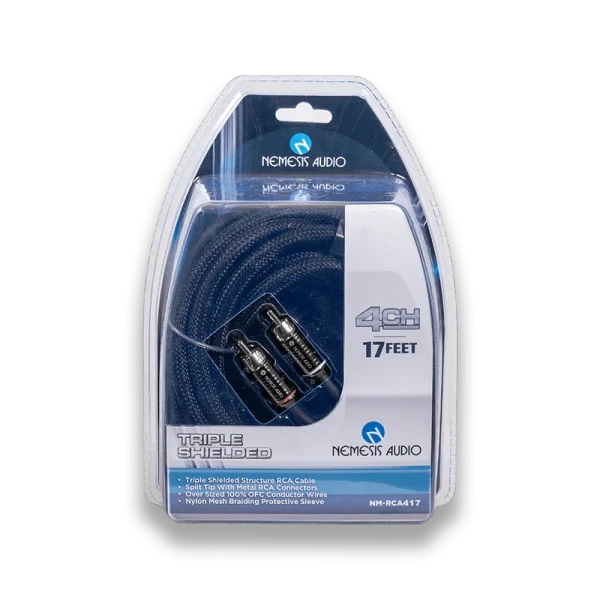 NM-RCA417 – 17ft 4CH Triple Shielded RCA Cable
