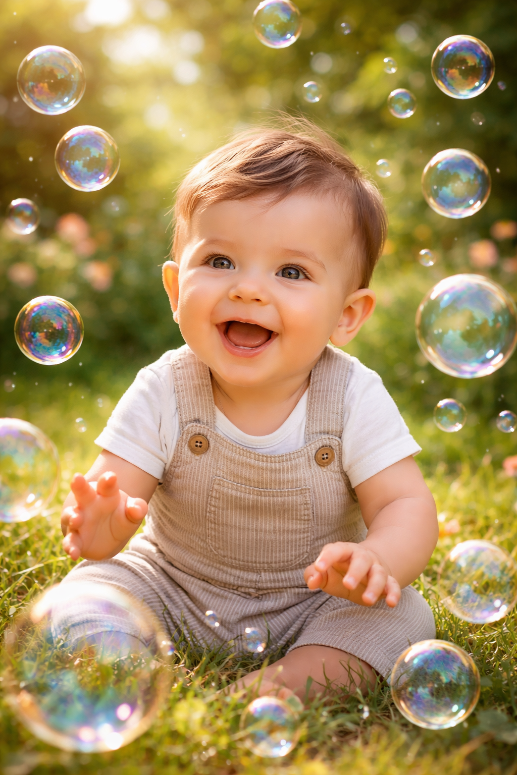 Gender reveal celebration with confetti effect