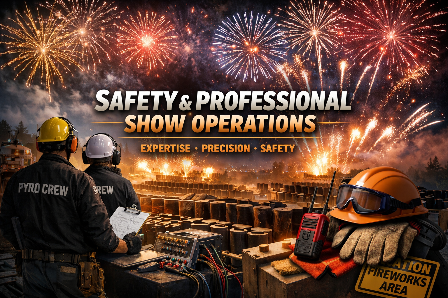 Lucky Pyrotechnics safety commitment and professional show operations
