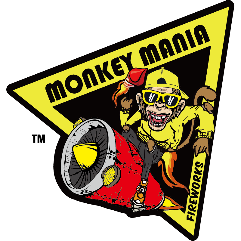 Monkey Mania Fireworks Brand Logo