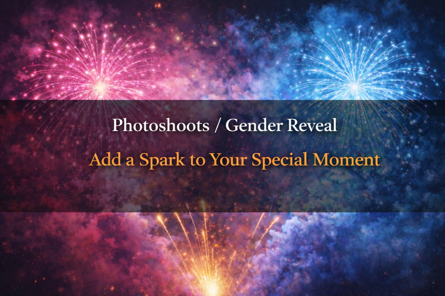 Photoshoot request and gender reveal quote section image