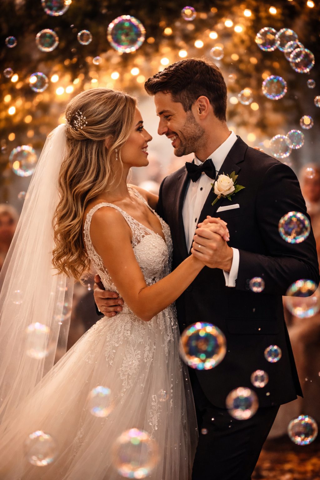 Bubble machine effect for weddings and celebrations