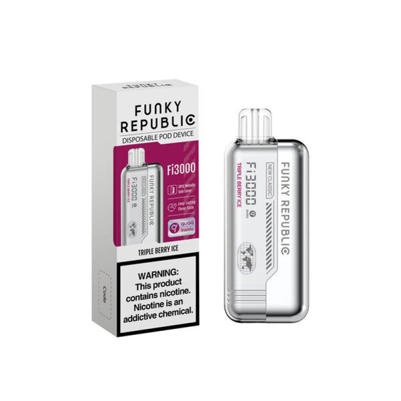 Funky Republic Fi3000 Disposable Vape Muse Vape & Flum Pebble Compatible Funky Republic Fi3000 Disposable Vape Muse Vape & Flum Pebble Compatible