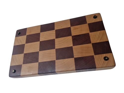Beech and sapele checkered medium end grain