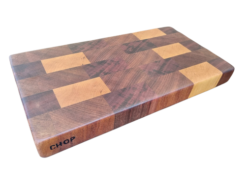 Sapele with cherry blocks Medium