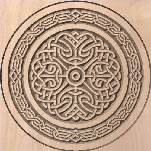 WALL ART - Celtic Knot #2 (Wood CNC)