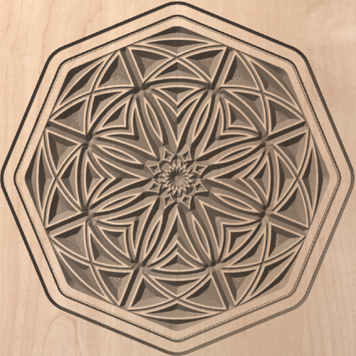 WALL ART - Snowflake 2 (Wood CNC)