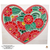 WALL ART - Precision CNC Carved & Hand Painted (Heart Shaped Flowers)