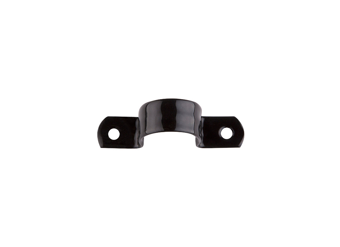 Zorfeter 12 Pack 1"/25mm Pipe Strap, Black U-Clamps Metal