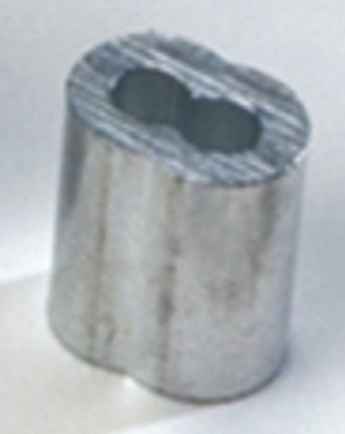 5/32" ALUMINUM SLEEVE CABLE CLAMP