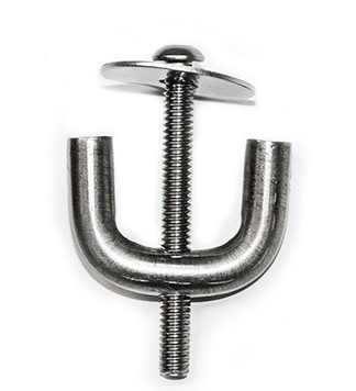 3/8" cast iron floor clip