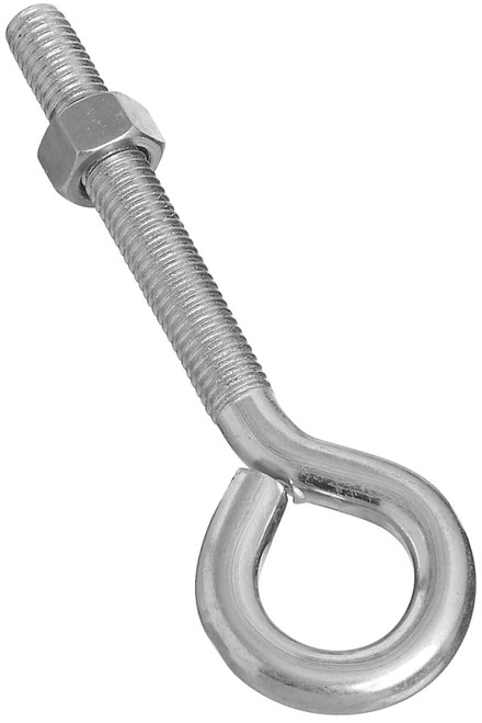 National Hardware N221-317 Eye Bolt, 1/2-13 Thread, 3-1/2 in L Thread, 1 in ID Dia Eye, 3.95 in L Shank, Steel, Zinc