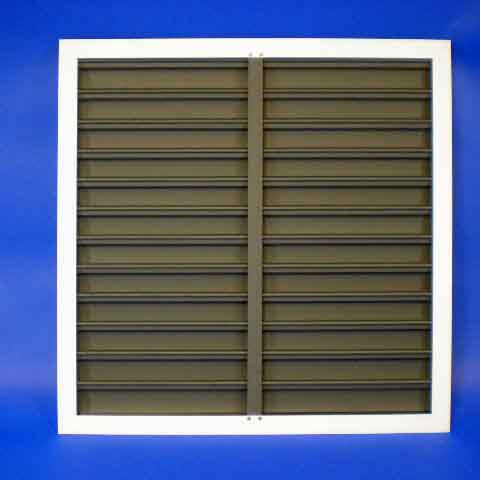 41.82in X 41.82in Gray Plastic Fan Shutter Chore-Time 46972