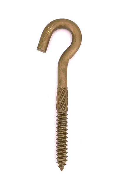 Ceramic Coated Screw Hook - .225" (1/4") x 3 1/2"
