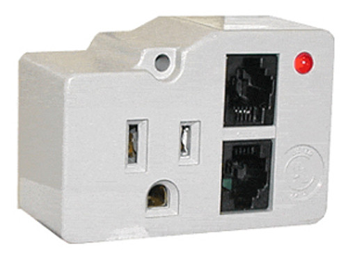 SURGE PROTECTOR PLUG-IN W/ PHONE LINE