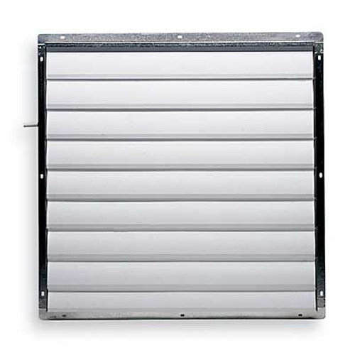 PLASTIC SHUTTER 36.5" INSIDE PLASTIC VANES GALVANIZED FRAME