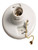 PORCELAIN KEYLESS LIGHT FIXTURE WITH PULL CHAIN