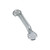 National Hardware N100-420 Door Pull, 10-3/4 in H, Steel, Zinc