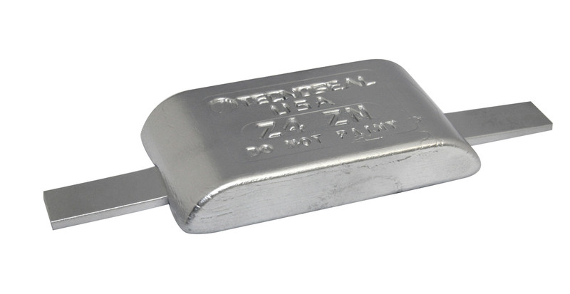 Z4-ZNAL Weld-On Zinc Anode with Aluminum Strap - yachtzincs.com