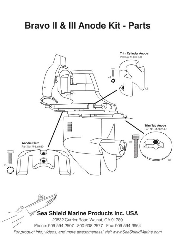 Mercruiser Bravo 2 & 3 (1989 – present) - yachtzincs.com