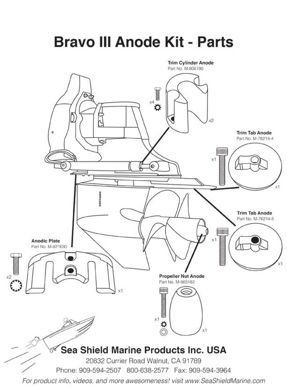 Mercruiser Bravo 3 (2004 – present) - yachtzincs.com