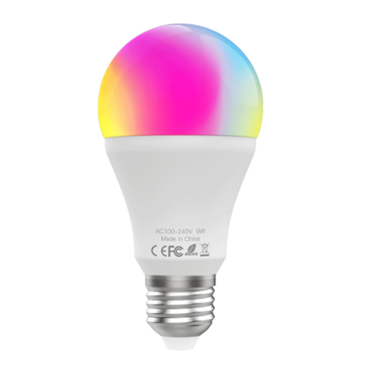 Bombilla LED Inteligente WiFi. RGB+CCT. Control mediante App Smart Life.  Compatible con Alexa y Google Home