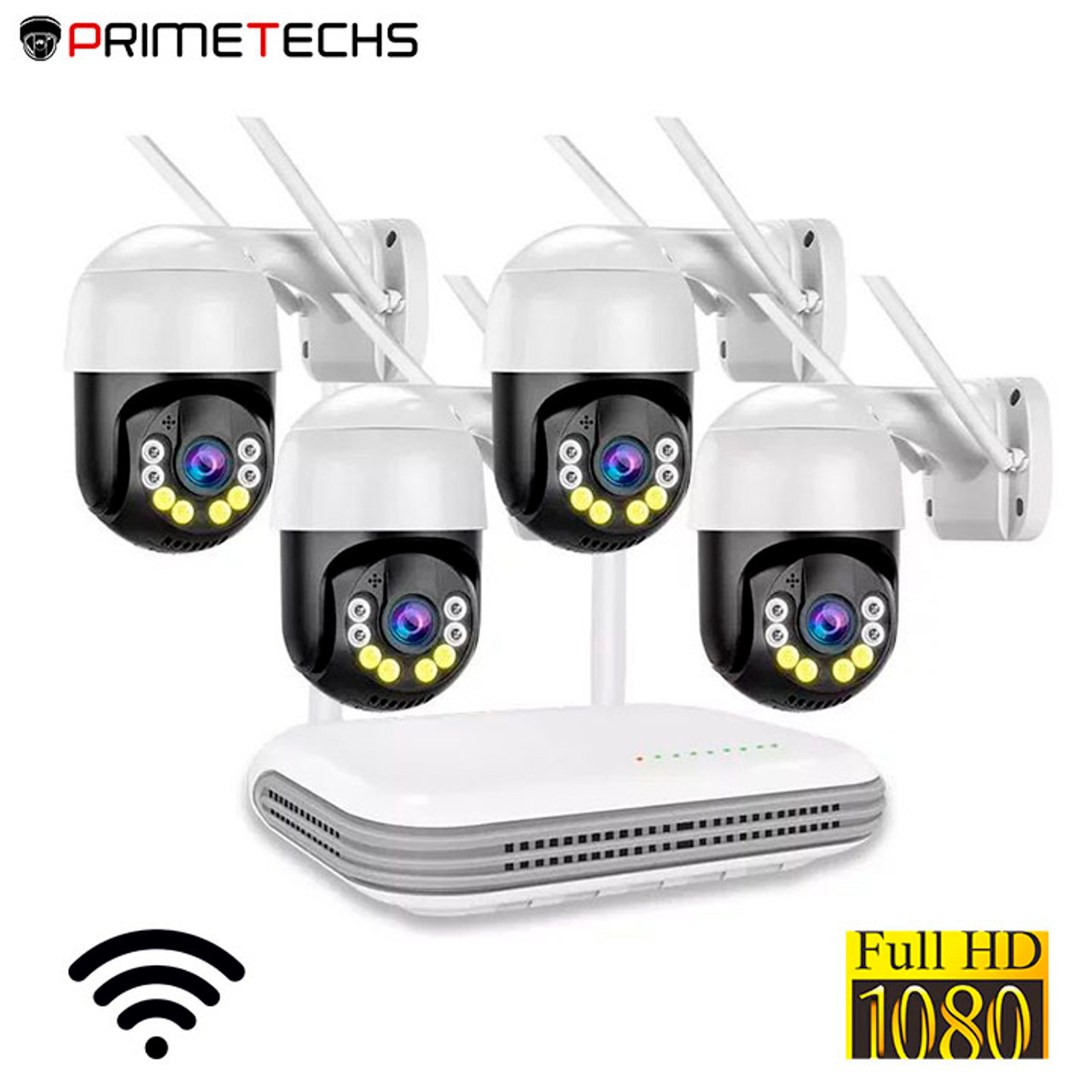 Kit Camaras Seguridad Wifi App Exterior Parlante Microfono