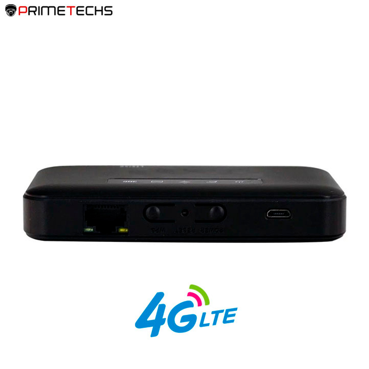 Internet Portatil PRIMETECHS, Enrutador Modem, MIFI, Internet Wi-Fi móvil,  SIM 4G LTE de cualquier compañía celular, 300 Mbps de velocidad, 1 Salida  RJ45 para conexión de PC o Switch de datos, Botón
