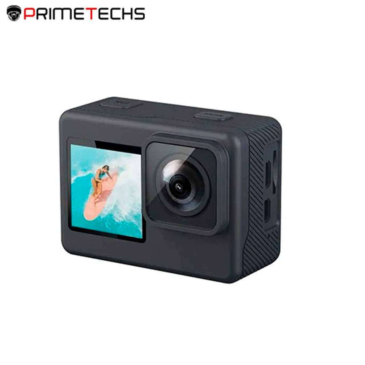 PRIMETECHS Cámara De Acción Deportiva 8MP 4k Actioncam / Sportcam con  estabilizador, graba a 60 FPS