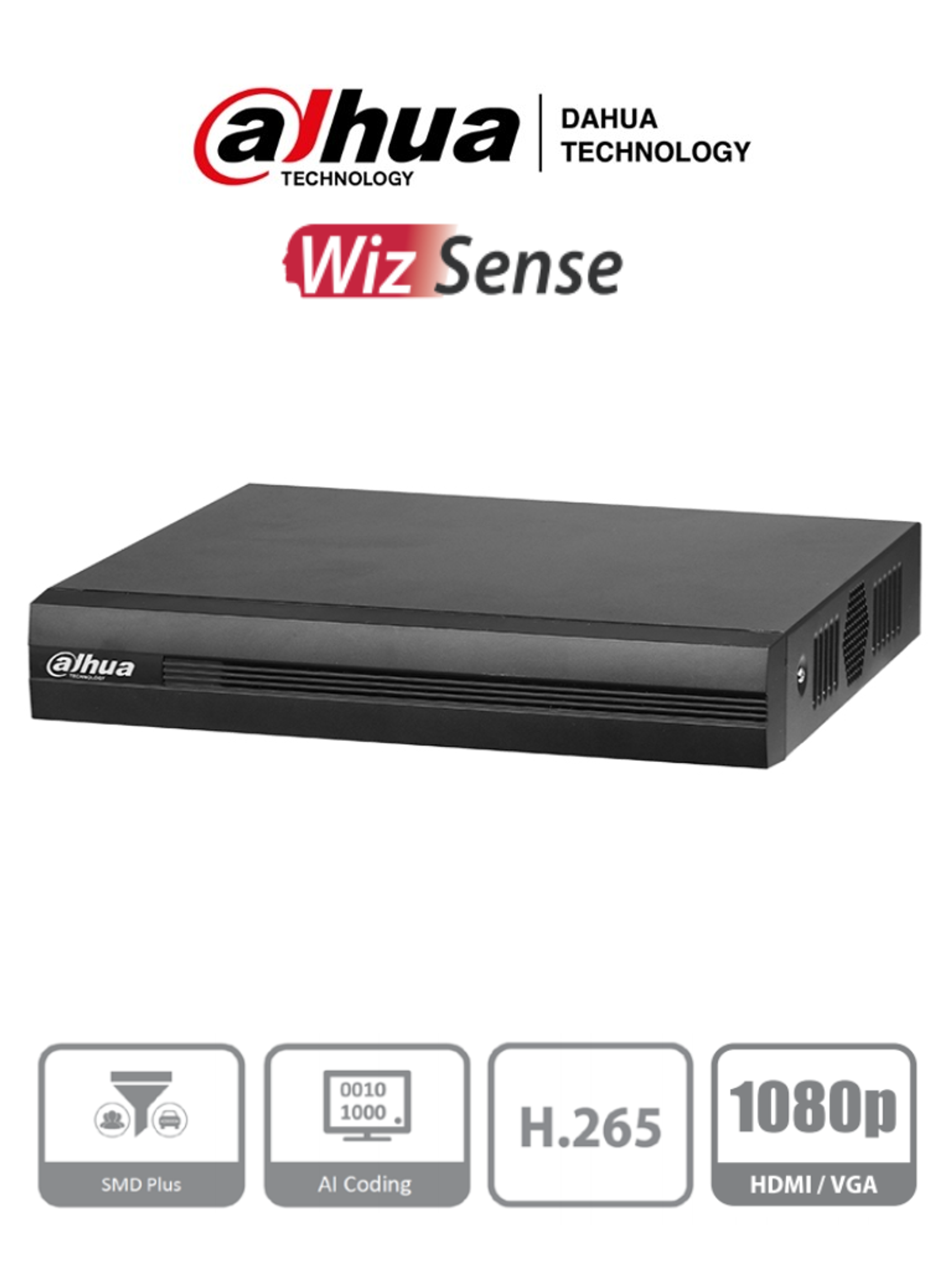 DAHUA XVR1B04HI DVR de 4 Canales 5 Megapixeles Lite/ WizSense