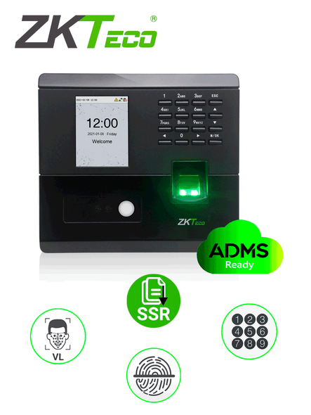 ZKTECO MB10VL- Control de Asistencia y Acceso simple
