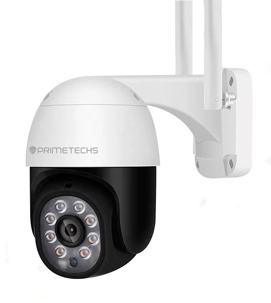 Cámara PRIMETECHS IP WIFI PTZ 5MP, Autotracking, detección movimiento