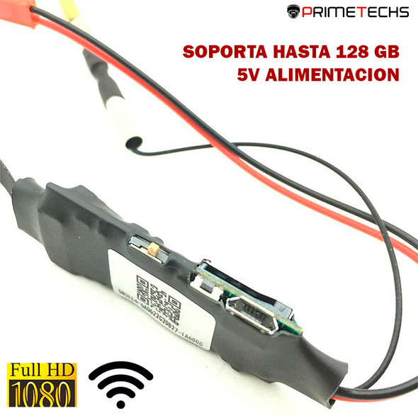 PRIMETECHS Cámara Super Mini de 2 megapíxeles FULLHD, WiFi, micrófono, tamaño Miniatura, App Celular