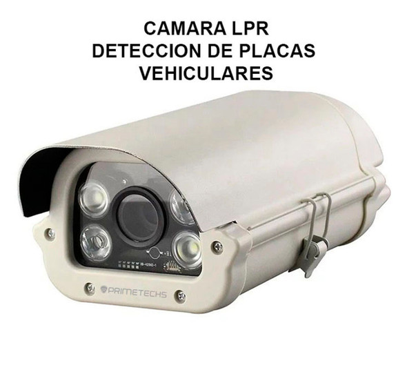 PRIMETECHS Cámara LPR para visualización de placas automotrices 2 megapixeles-50 metros, ONVIF, PoE