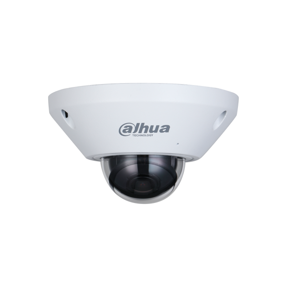 DAHUA IPC-EB5541-AS - Cámara IP FishEye de 5 Megapixeles/ WizMind/ 360 Grados/ H.265/ Microfono Integrado + 1 Canal de E&S/ E&S De Alarma/ Mapa de Calor/ Conteo de Personas/ IP67/ IK10/ WDR Real/ PoE