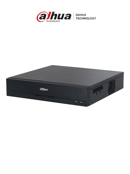 DAHUA DHI-NVR5864-16P-EI - NVR de 64 canales IP 4K con tecnología Acupick de 16 puertos PoE, RAID 0/1/5/6/10, 384 Mbps. IA avanzada: detección y reconocimiento de rostros, protección perimetral, SMD Plus en 8 canales
