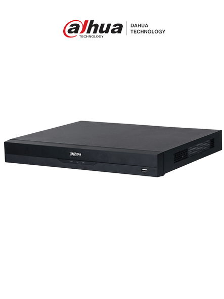DAHUA NVR5216-8P-EI - NVR IP / Acupick y WizSense 16 Canales/ 1U / 8 PoE, 2 HDD, H.265+/H.265, 384 Mbps, Reconocimiento y Detección facial / Protección perimetral, SMD Plus, IA por ANPR, mapa de calor, conteo de personas y metadatos.