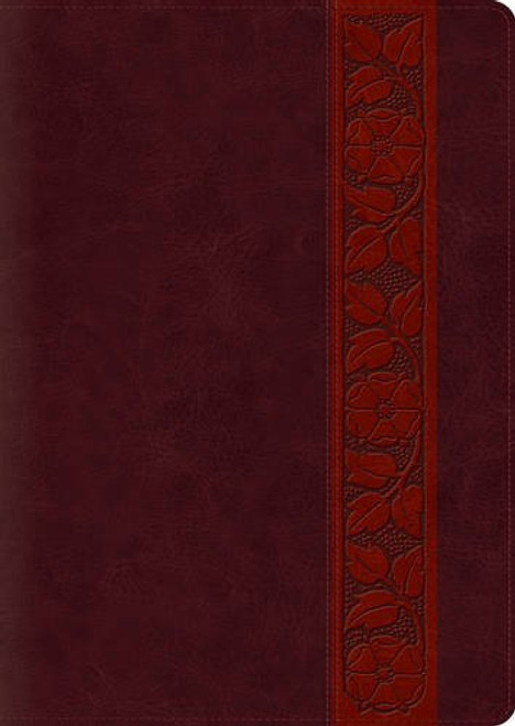 ESV Study Bible, Large Print (TruTone, Mahogany, Trellis Design)