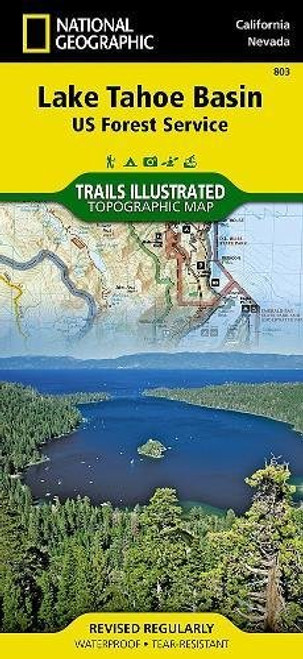 Lake Tahoe Basin [US Forest Service] (National Geographic Trails Illustrated Map)