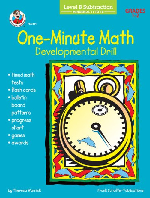 One-Minute Math Developmental Drill, Level B: Subtraction, Minuends 11 to 18, Grades 1-2