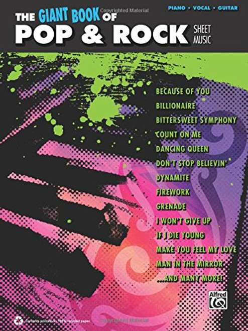The Giant Pop & Rock Piano Sheet Music Collection: Piano/Vocal/Guitar (The Giant Book of Sheet Music)