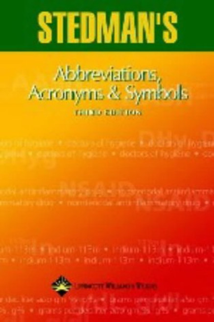 Stedman's Abbreviations, Acronyms & Symbols