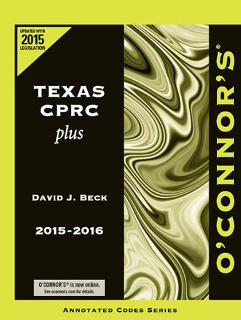 O'Connor's Texas CPRC Plus 2015-2016