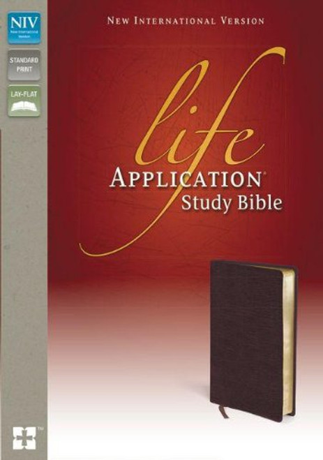 NIV, Life Application Study Bible, Bonded Leather, Burgundy
